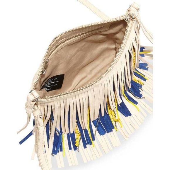 Sam Edelman Claudia Fringe Crossbody Bag Purse NEW - Picture 2 of 8